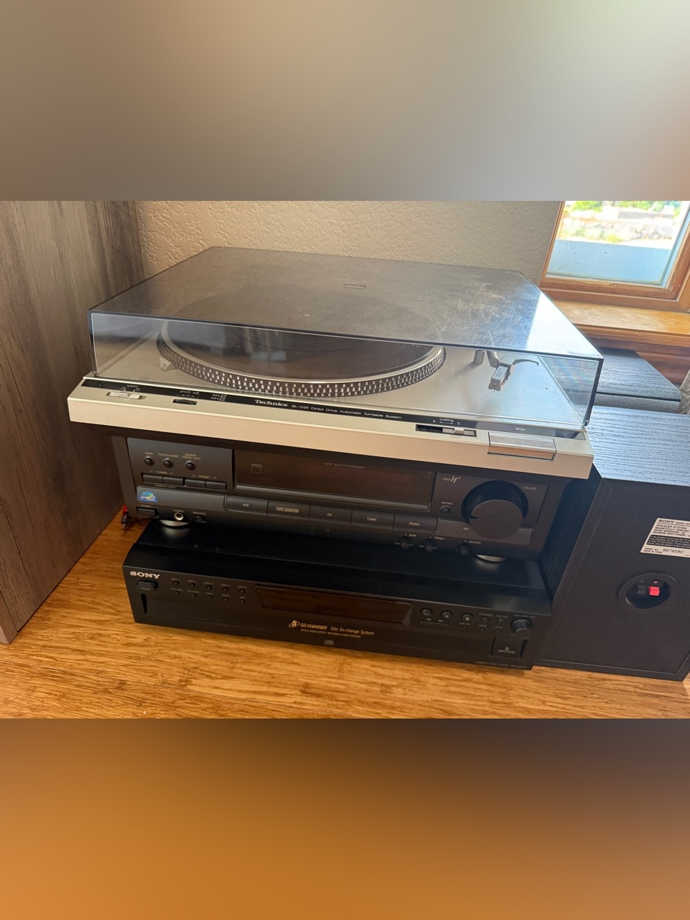 Technics and Sony Home Stereo System Stack Component Audio Bundle with Turntable - Picture 13 of 15